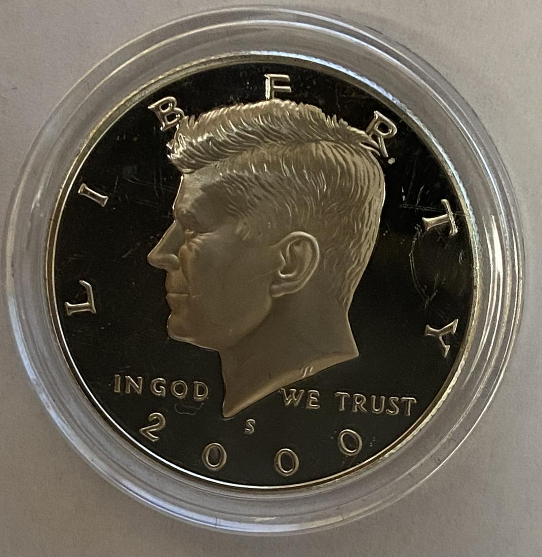 2000-S 50c Kennedy Silver Half Dollar Deep Cameo Proof (1 of 2)
