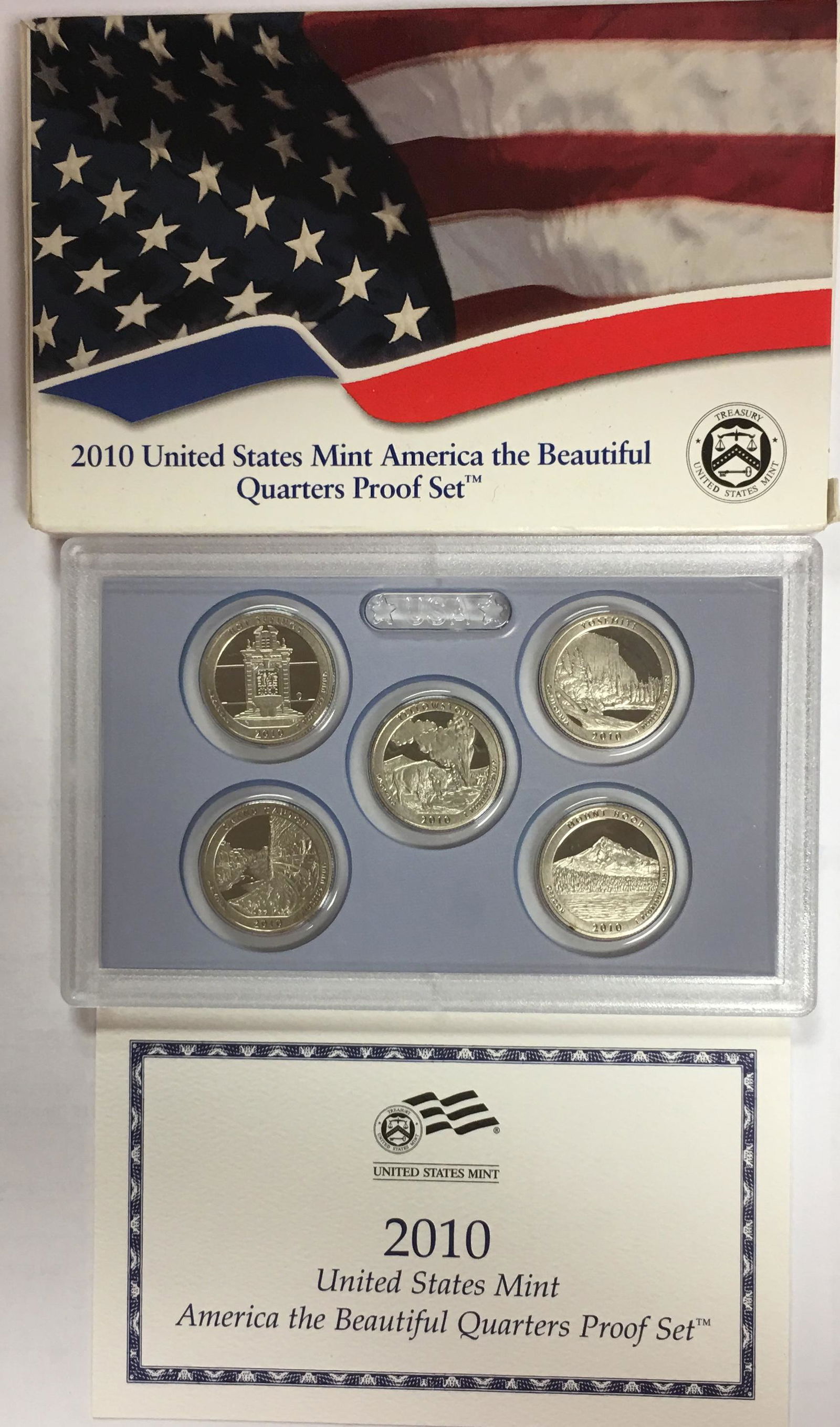2010-S US Mint America the Beautiful Quarter Proof Set (1 of 3)