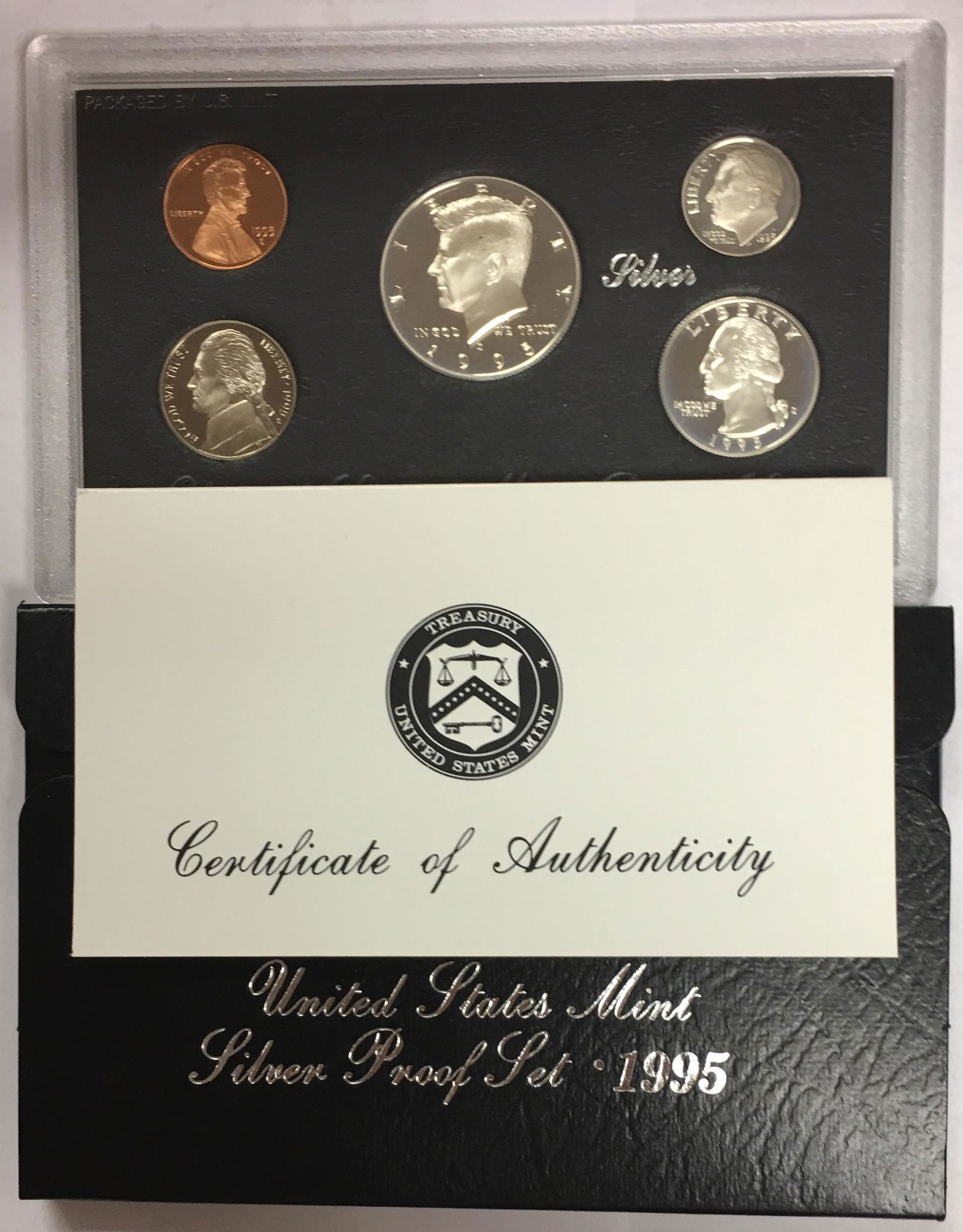 1995-S US Mint Silver Proof Set in OGP & COA (1 of 3)