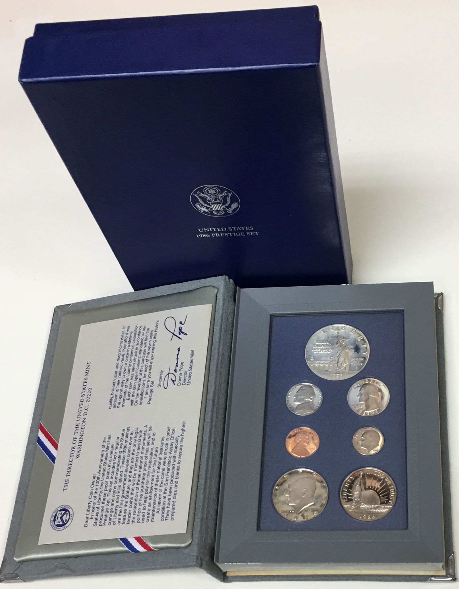 1986-S Prestige Proof Set in OGP & COA: 1986-S Prestige Proof Set in Original Government Packaging - Proof
