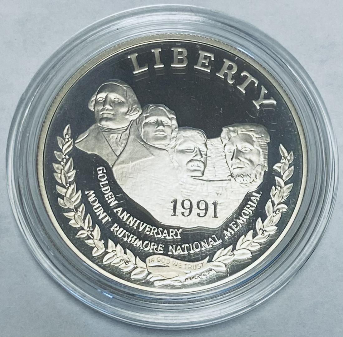1991-S $1 Mount Rushmore Golden Anniversary (1 of 2)