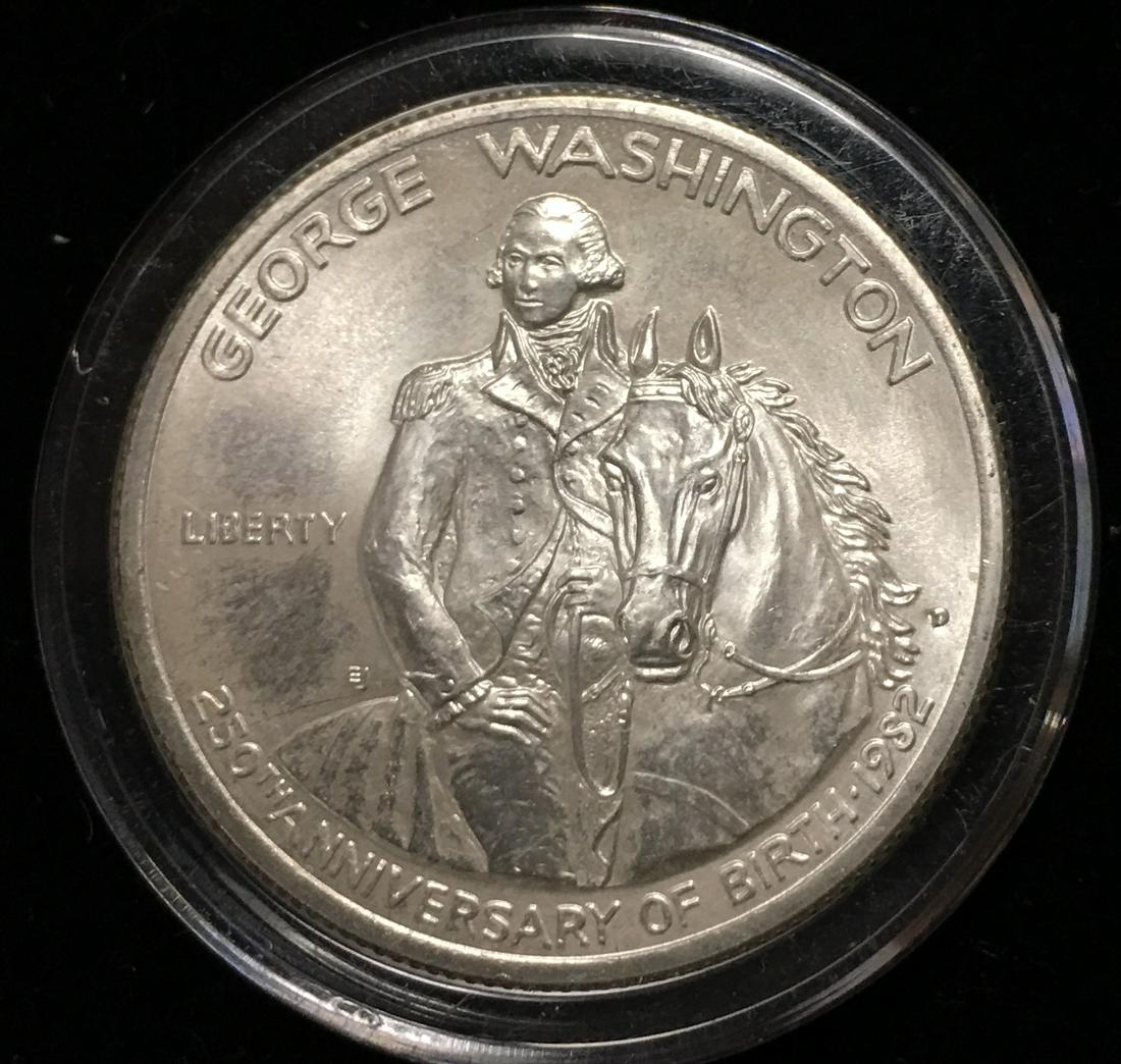 1982-D 50C G.Washington Modern Commemorative Silver (1 of 2)