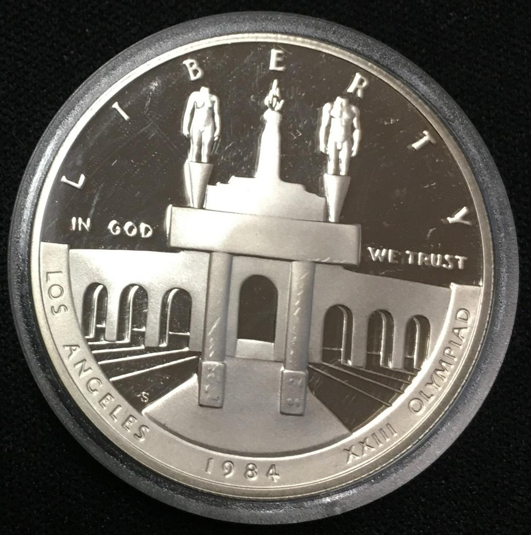 1984-S $1 Los Angeles XXIII Olympic Silver (1 of 4)
