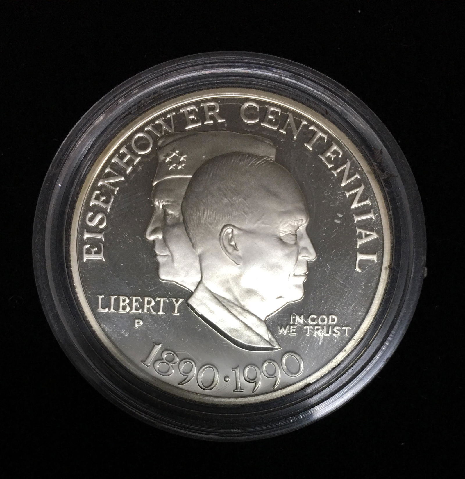 1990-P $1 Eisenhower Centennial Modern Commemorative (1 of 2)