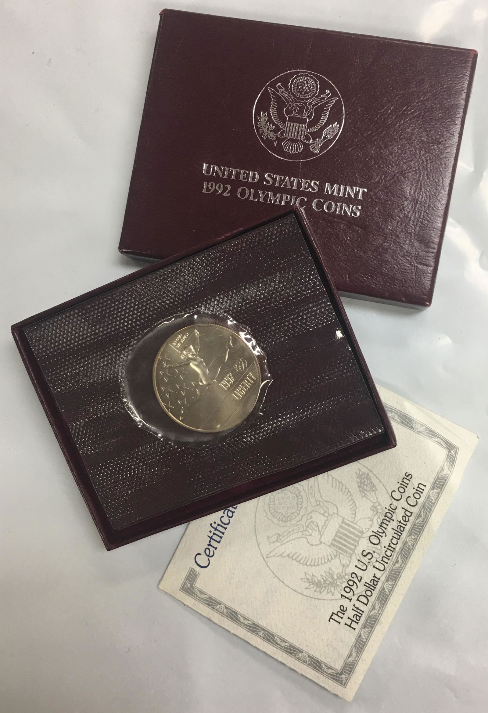 1992-P 50c Commemorative Olympic Half Dollar in (1 of 4)