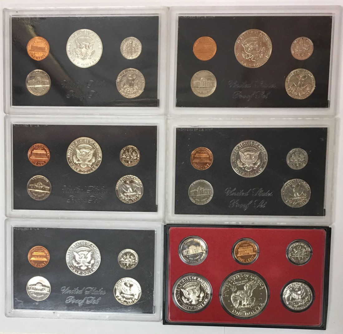 1968 - 1973 Proof Sets without Boxes (1 of 4)