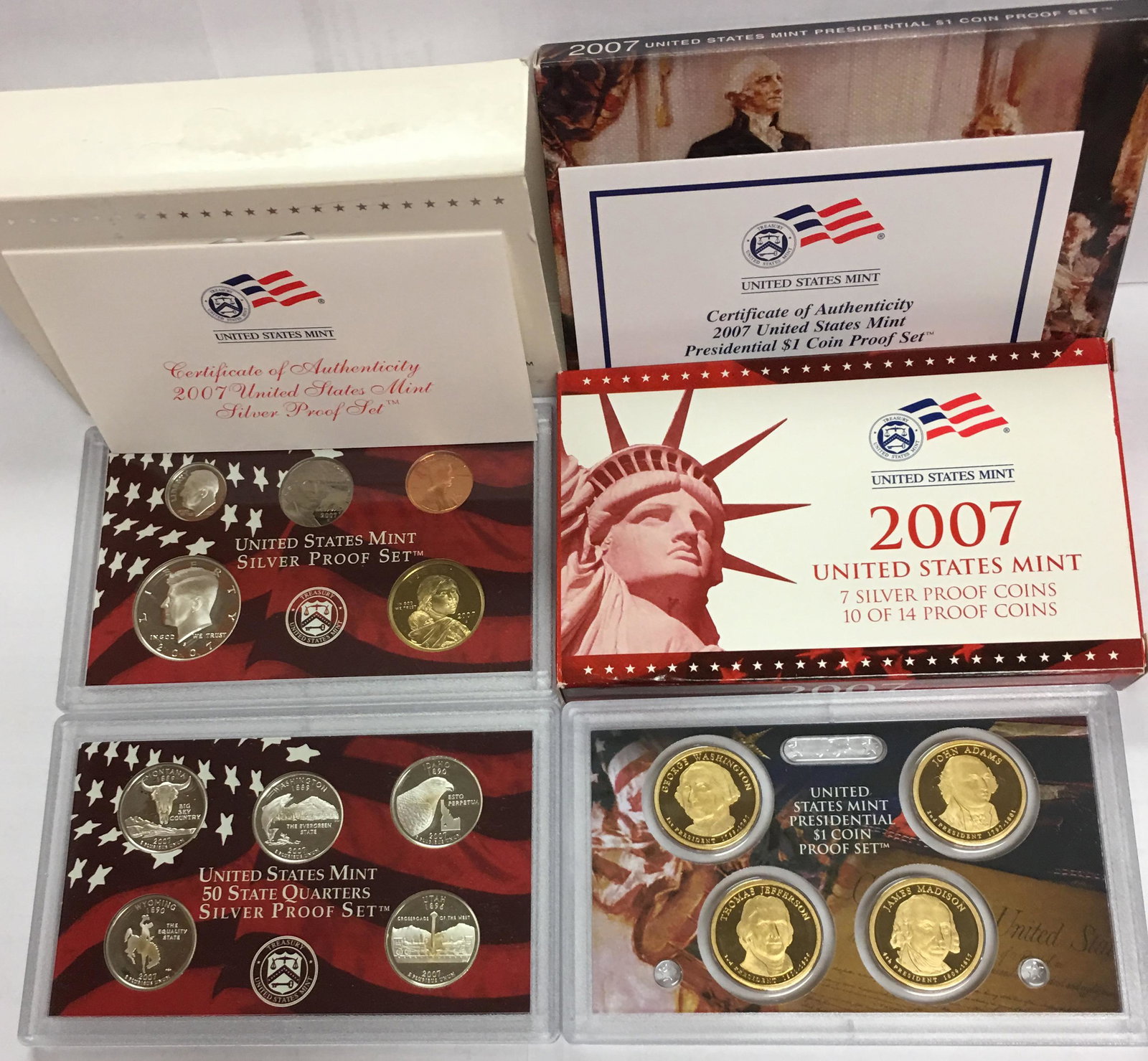 2007-S US Mint Silver Proof Set in OGP & COA (1 of 3)