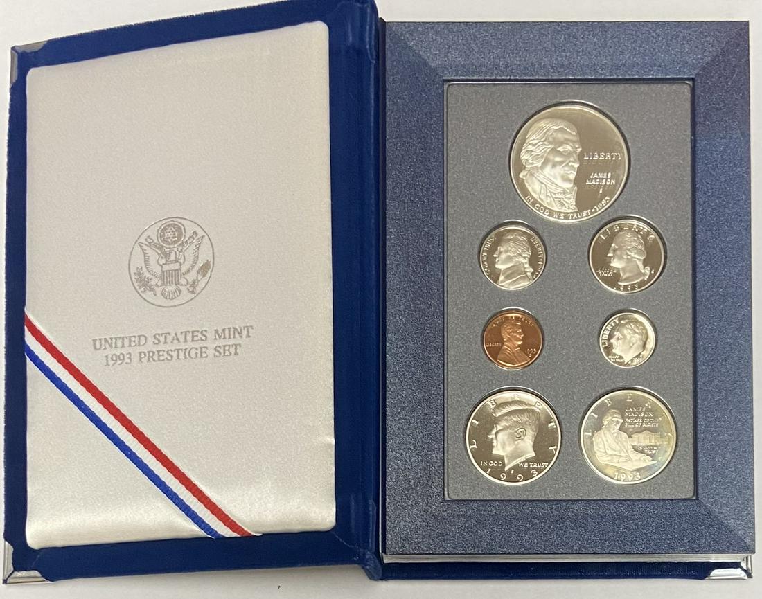 1993 S Prestige Set in Original Government Packaging: 1993-S Prestige Set in Original Government Packaging - Proof