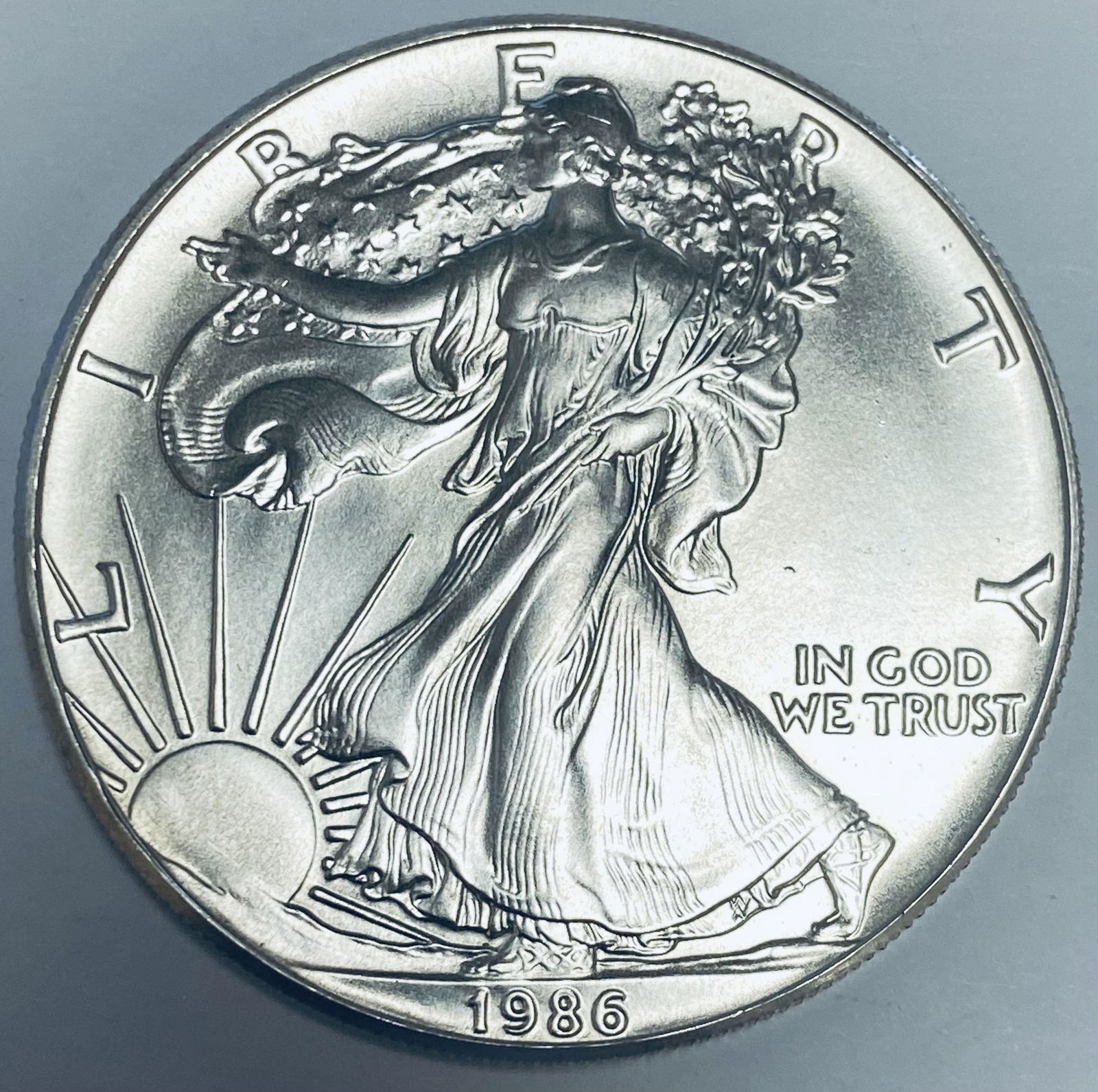1986 $1 American Silver Eagle BU (1 of 2)