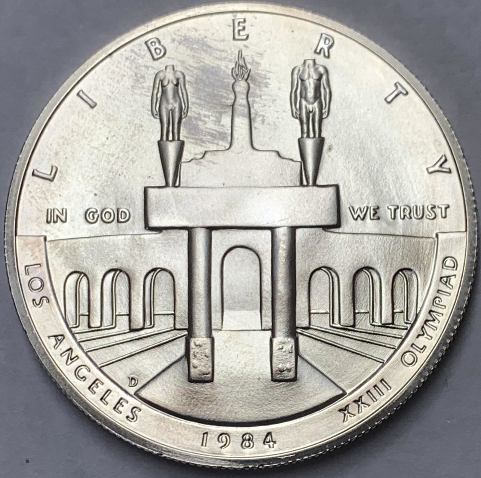 1984-D $1 Los Angeles XXIII Olympic Silver (1 of 2)