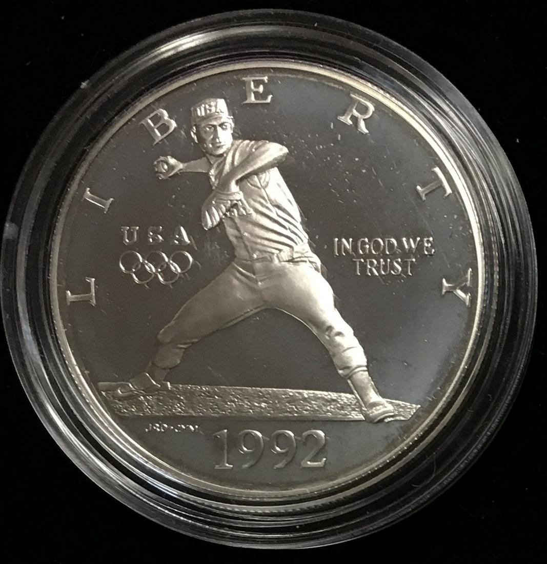 1992-S $1 XXV Olympic - Commemorative Silver Dollar (1 of 3)