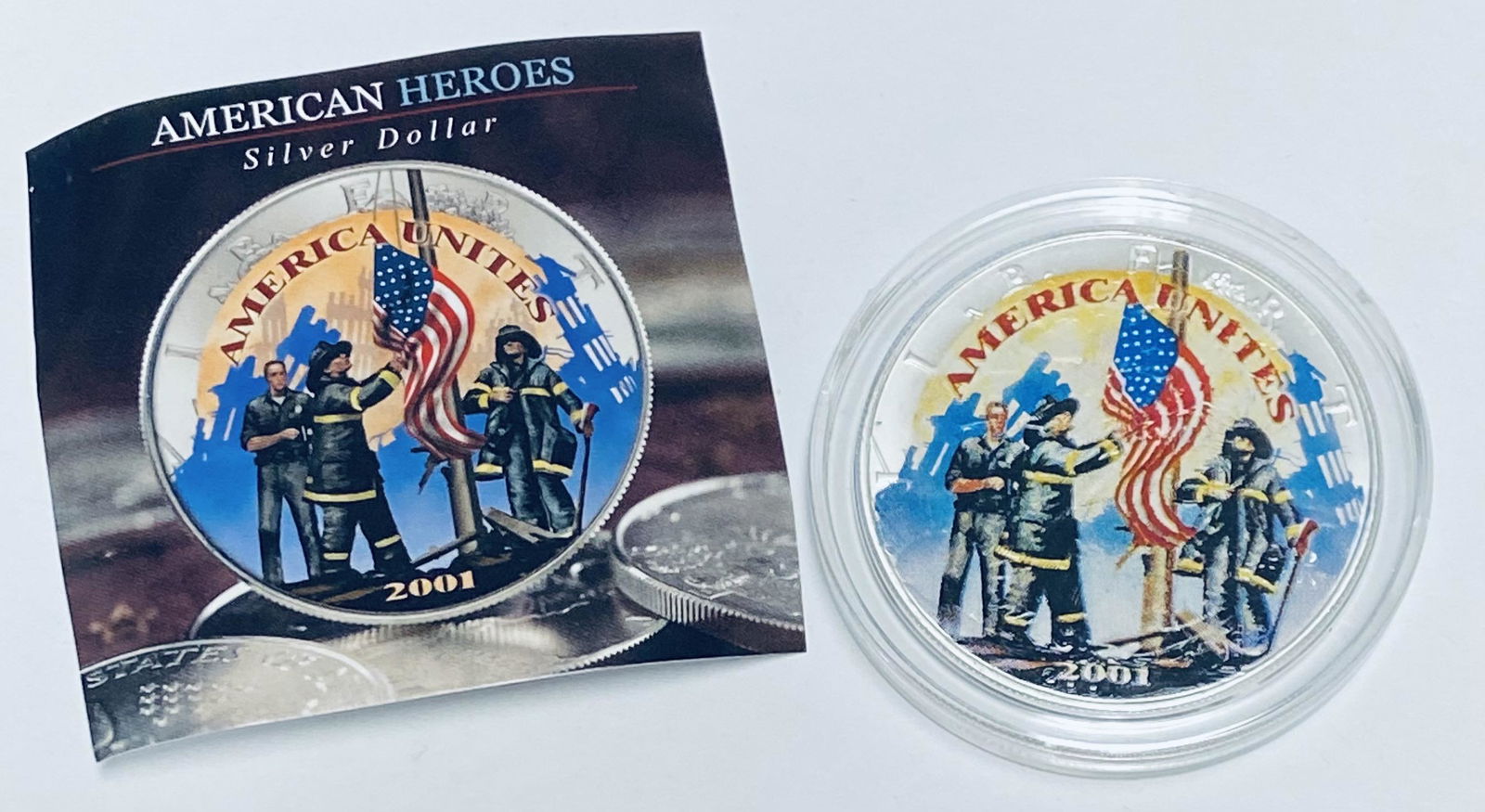 2001 $1 American Silver Eagle 1 oz Fine Silver (1 of 2)