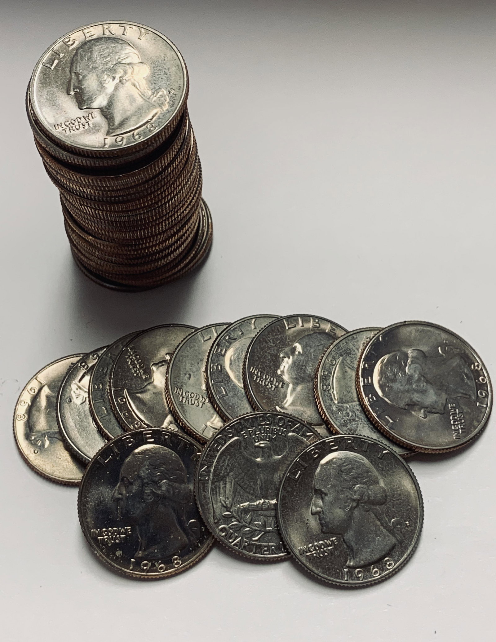 1968-D Roll of 40 Washington Quarters GEM BU (1 of 2)