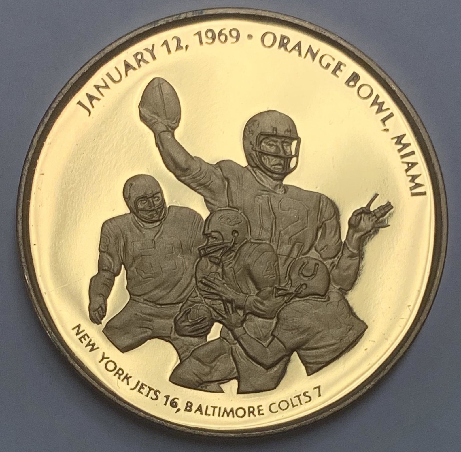 1969 Super Bowl III Baltimore Colts Orange Bawl Miami (1 of 5)