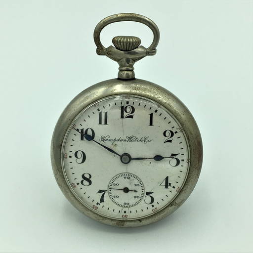 1912 Hampden Silverode 17J OF Pocket Watch Size 18s No (0046) on Jan