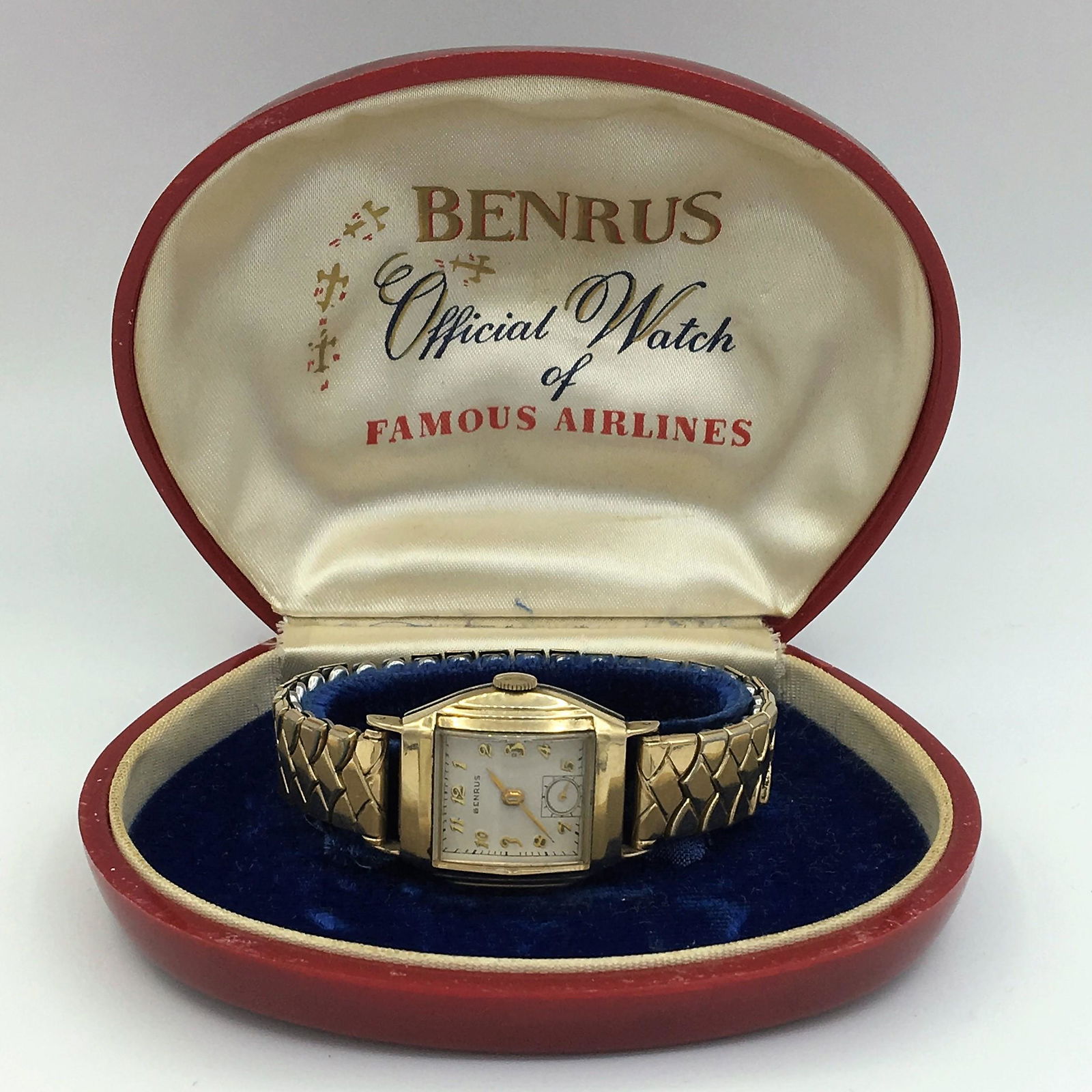Vintage Benrus Swiss 17J Unadj Model BB 4 10K RG Bezel (1 of 7)