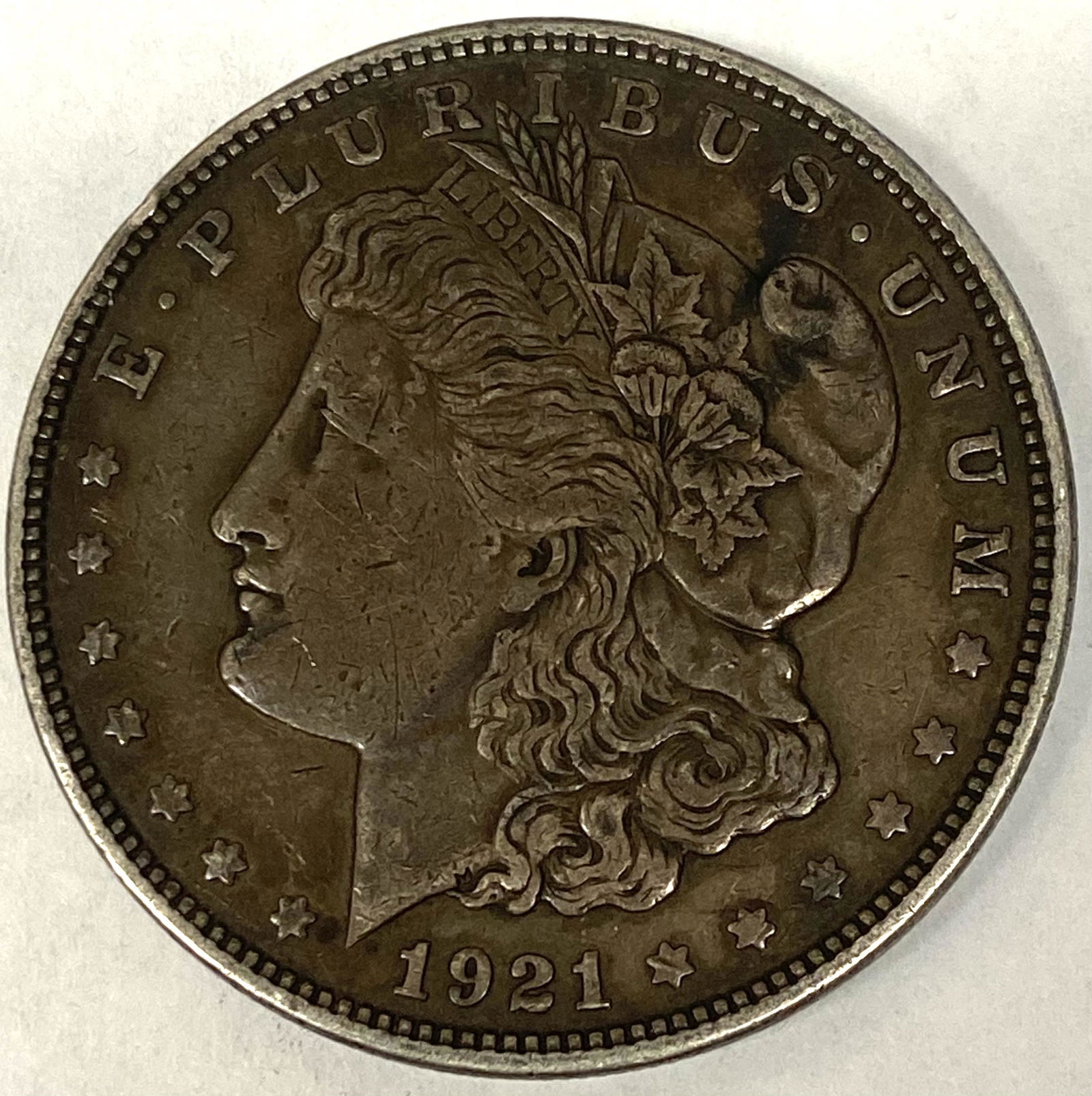 1921 P Morgan Silver Dollar $1 Circulated (1 of 2)