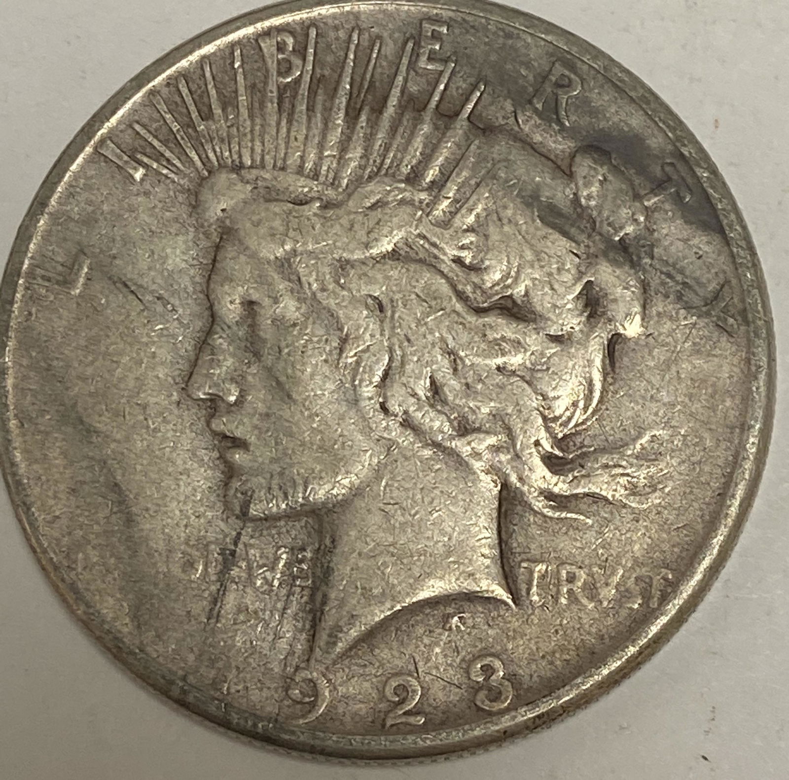 1923 S Peace Silver Dollar Average Circulated $1 G-VG (1 of 2)