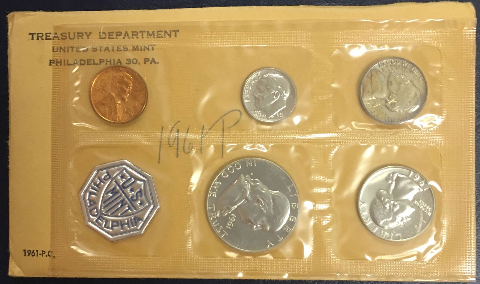 1961 P Silver Proof Set in Original Government Envelope (1 of 3)
