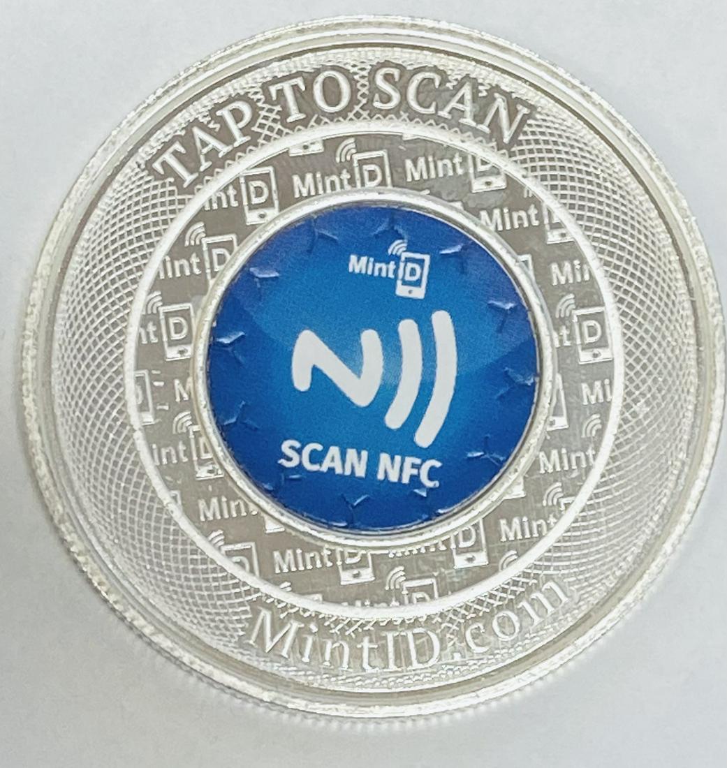 NFC Scan Authentication MintID Buffalo Silver Round 1 (1 of 4)