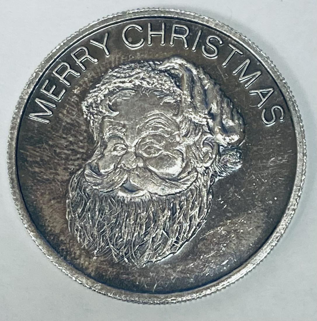 Merry Christmas Happy New Year GSM 1 oz .999 Fine (1 of 2)
