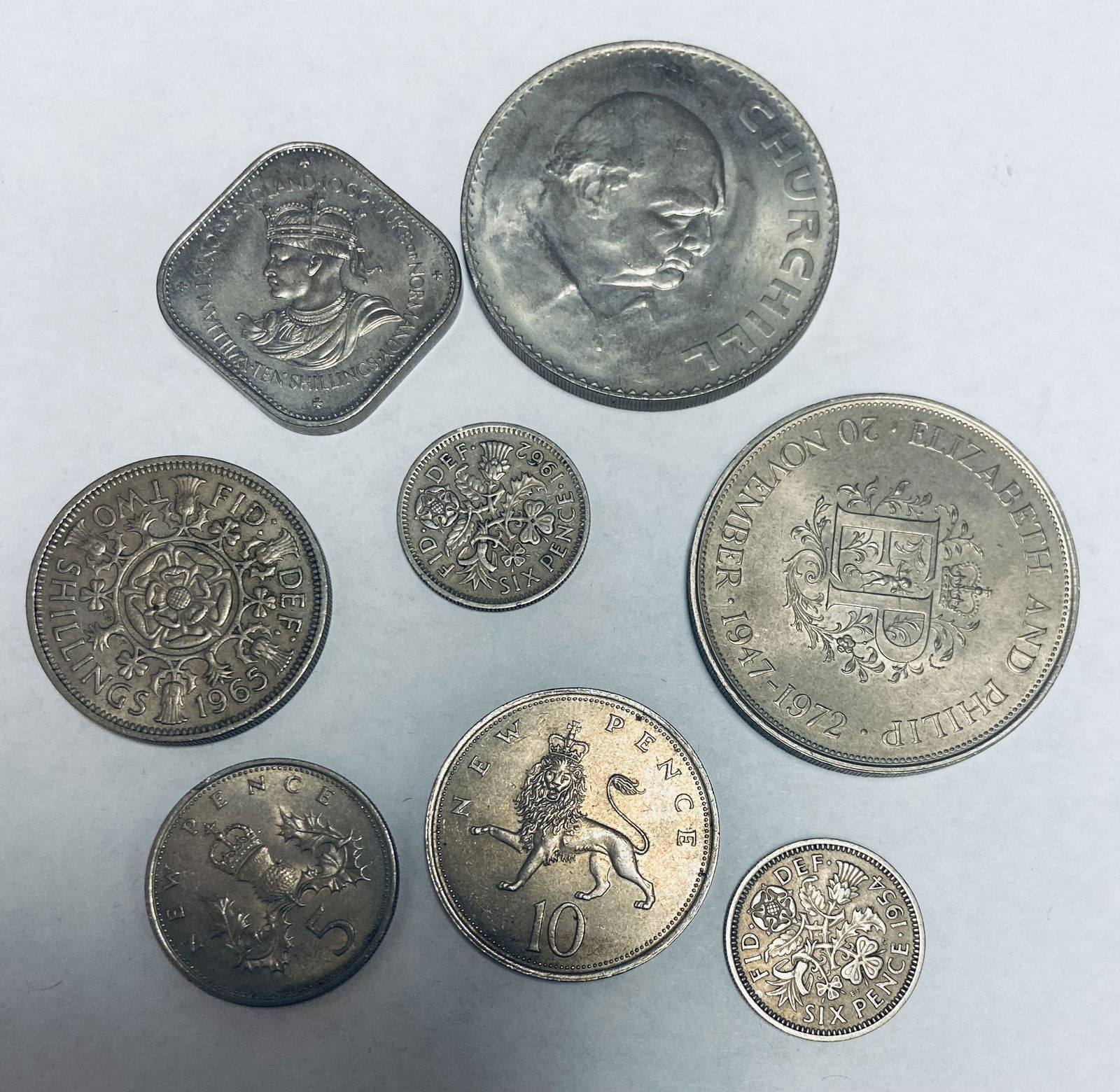 Lot of 8 coins from Great Britain (1 of 2)