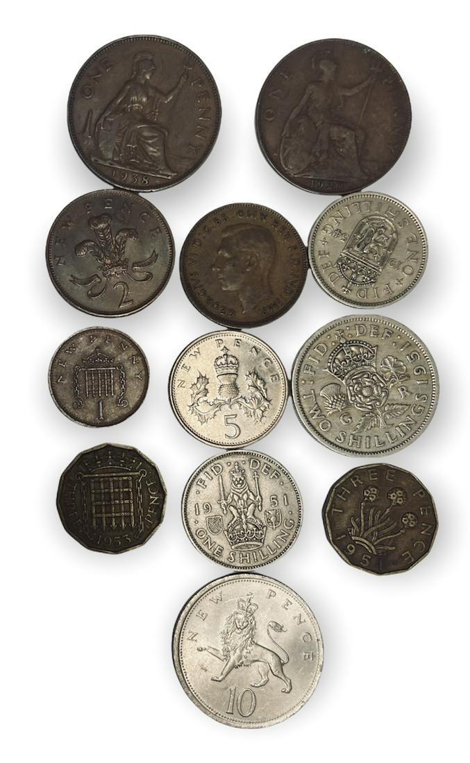 Lot of 12 - Coins From Great Britain (1 of 3)