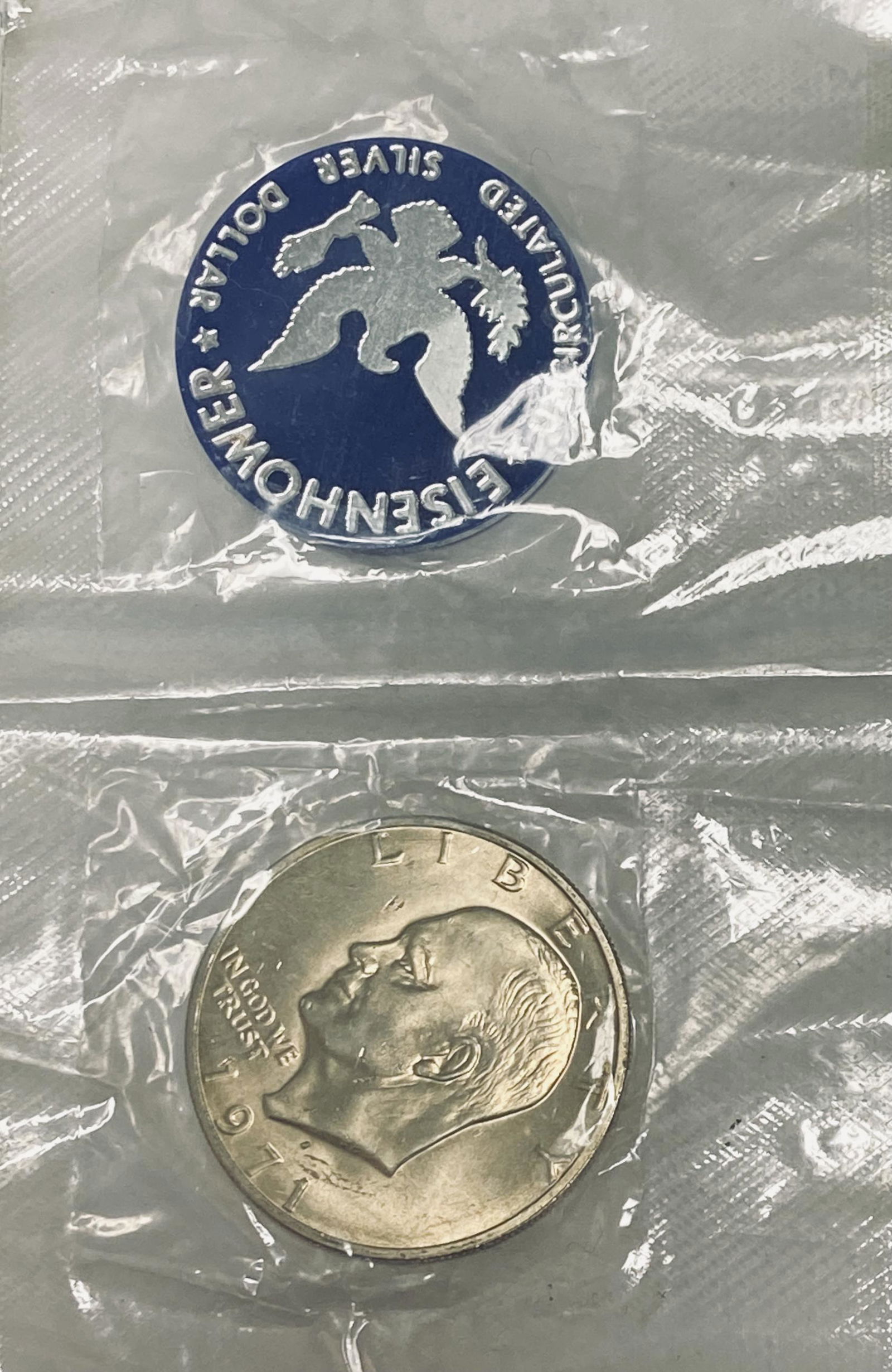 1971-S $1 Silver Eisenhower Dollar BU Sealed (1 of 4)