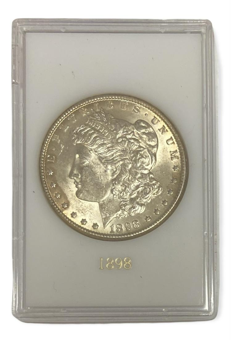 1898-P $1 Morgan Silver Dollar BU (1 of 2)