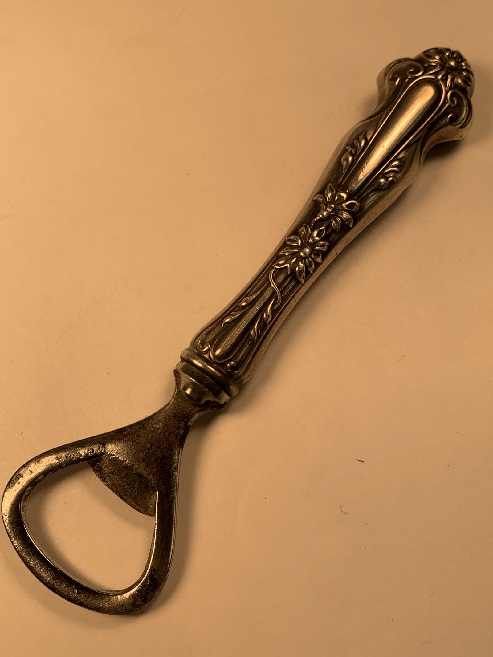 Vintage Sterling Silver Handle Bottle Opener 5 5/8" (1 of 7)