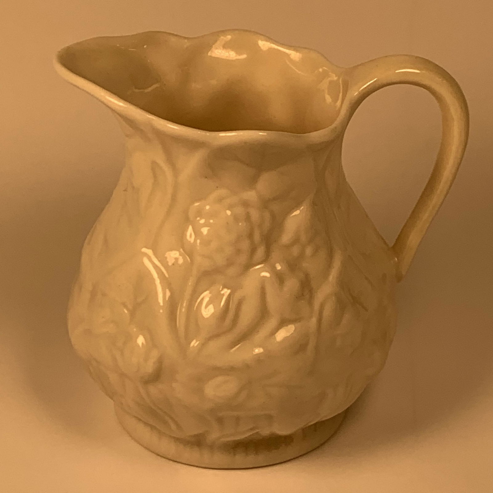 Irish Belleek Small Creamer Flowers 3 3/8" High Xlnt (1 of 4)