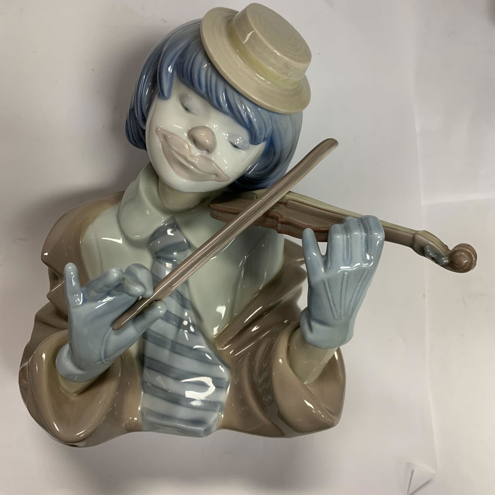 Lladro #5600 Retired Clown w/ Violin Figurine The Blues (1 of 8)
