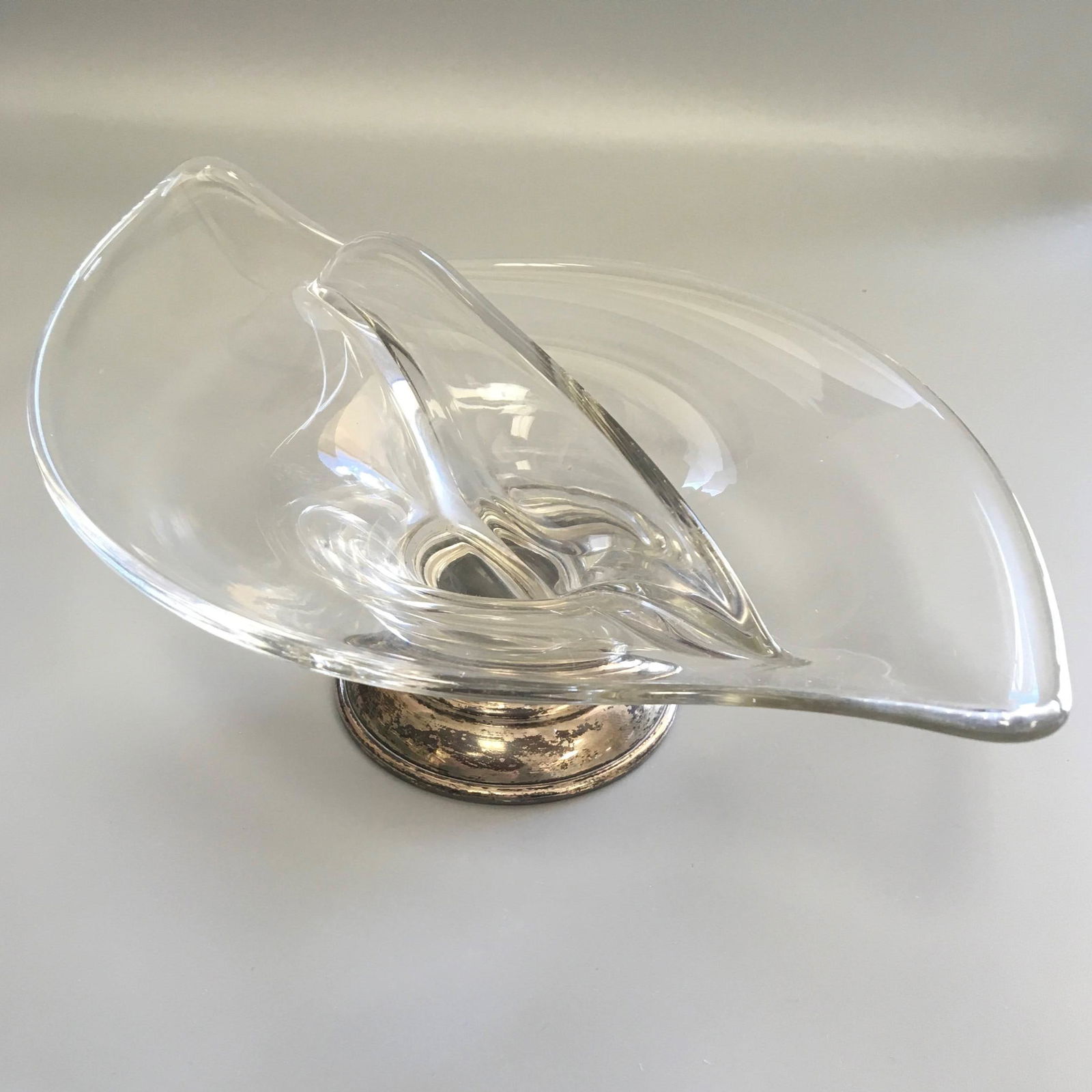 Vintage Glass & Silver Plated Divided Candy Dish (1 of 2)