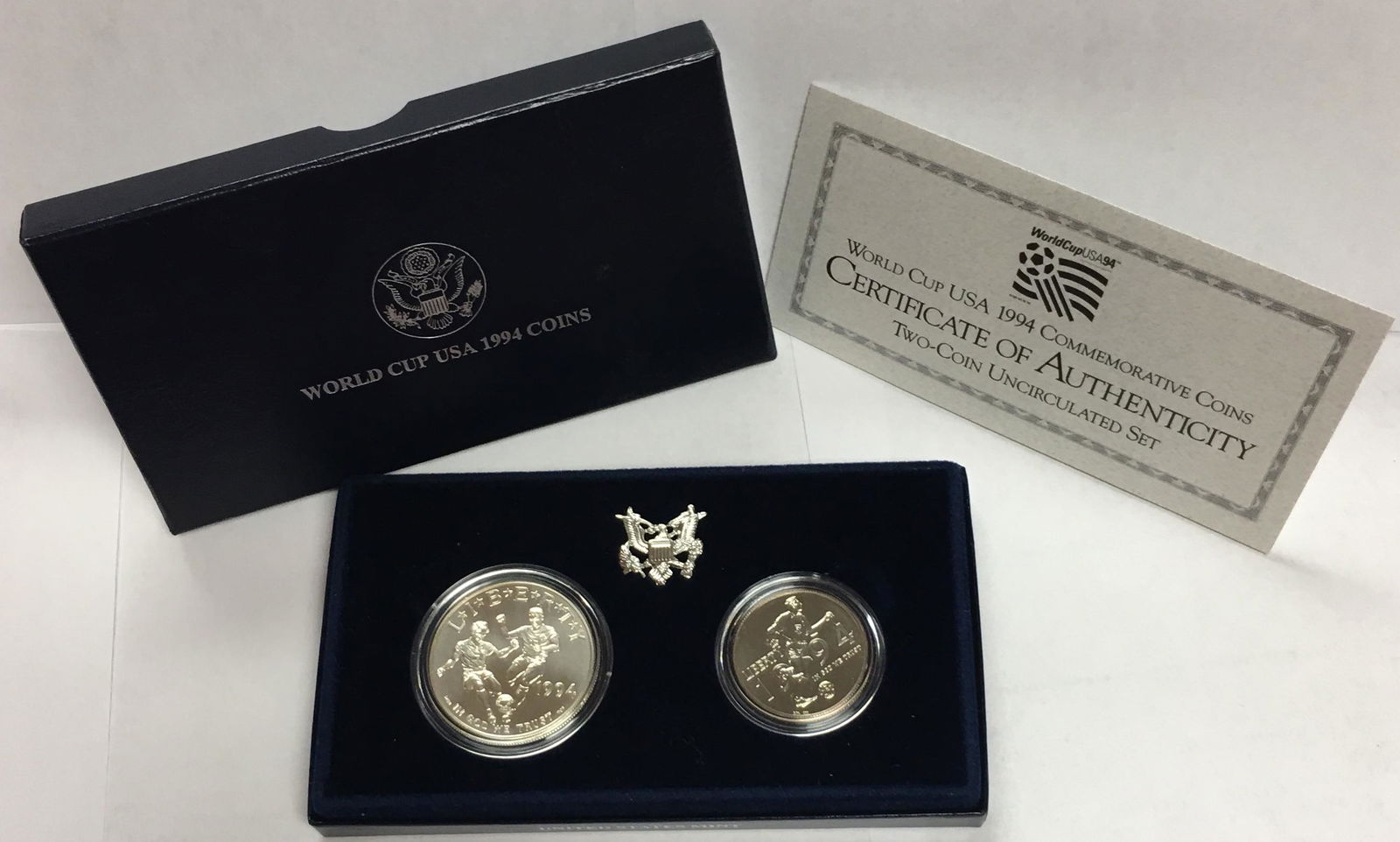 1994-D $1 World Cup Commemorative Two-Coin Set in OGP (1 of 6)