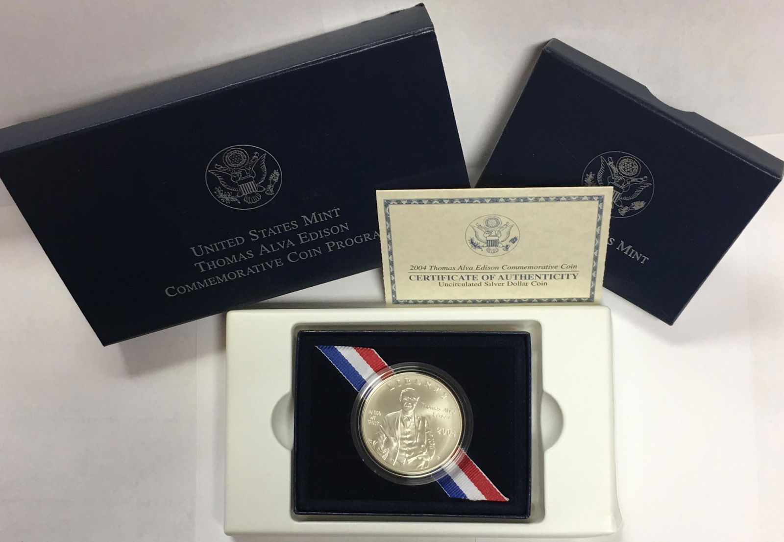 2004-P $1 Thomas Alva Edison Commemorative Silver (1 of 5)