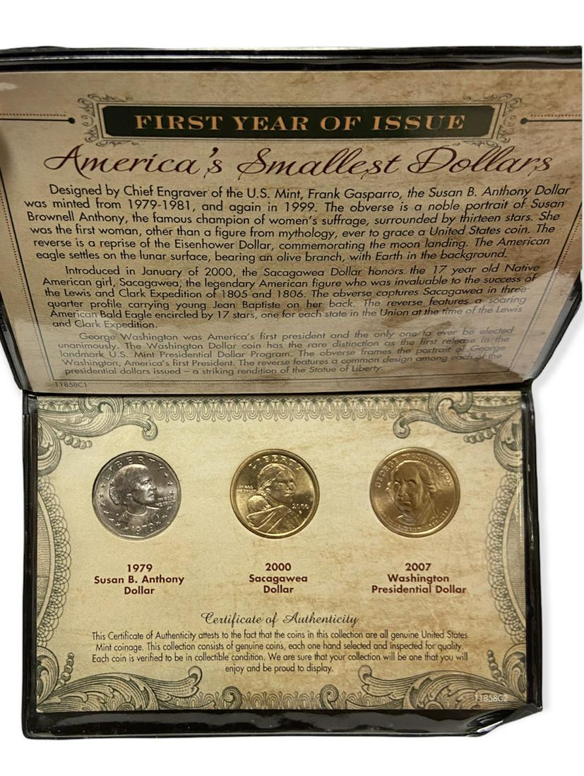 First Year of Issue America's Smallest Dollars Set (0005) on Mar 17