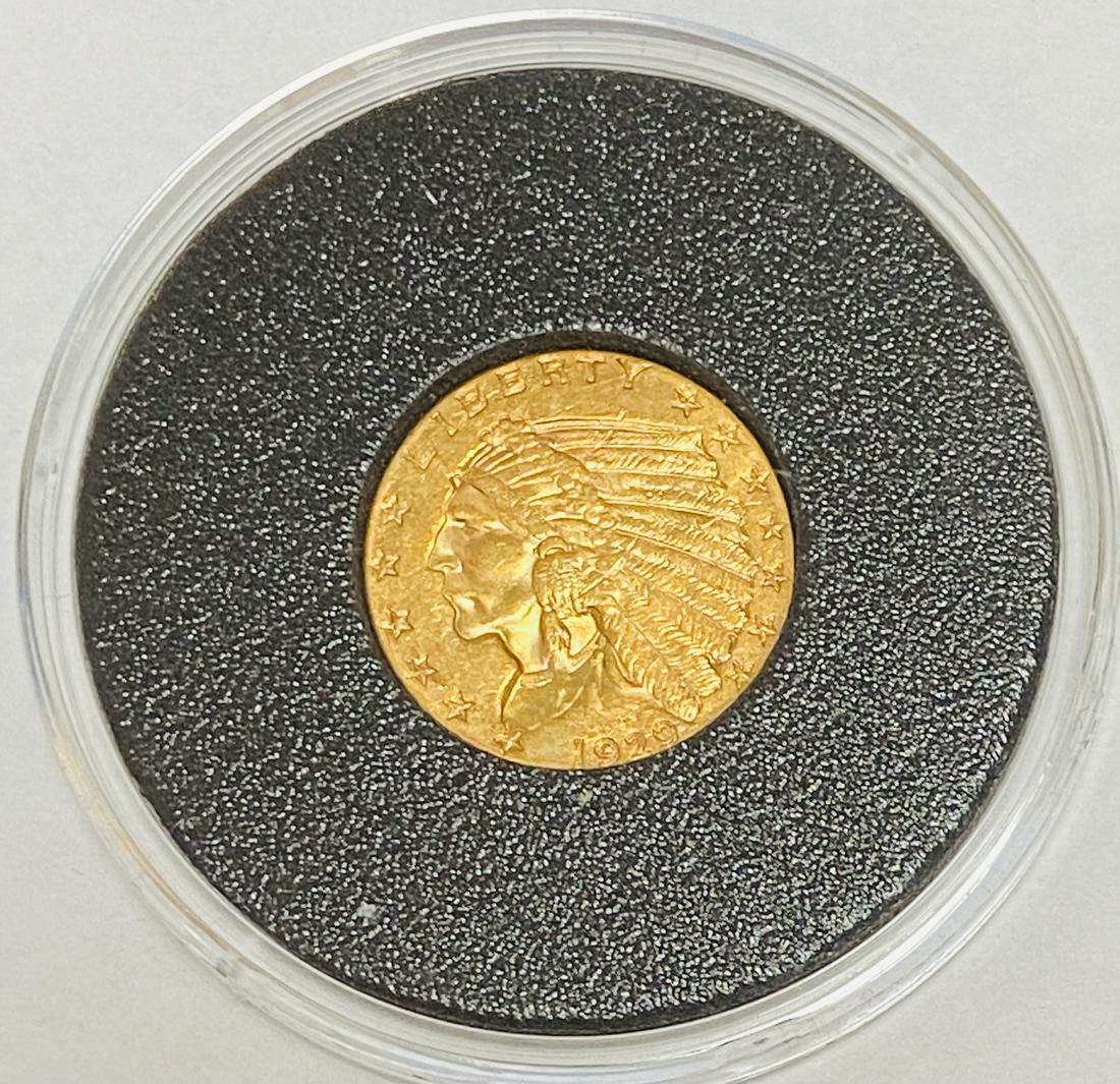 1929 $2.5 Indian Head Gold Quarter Eagle BU (1 of 4)