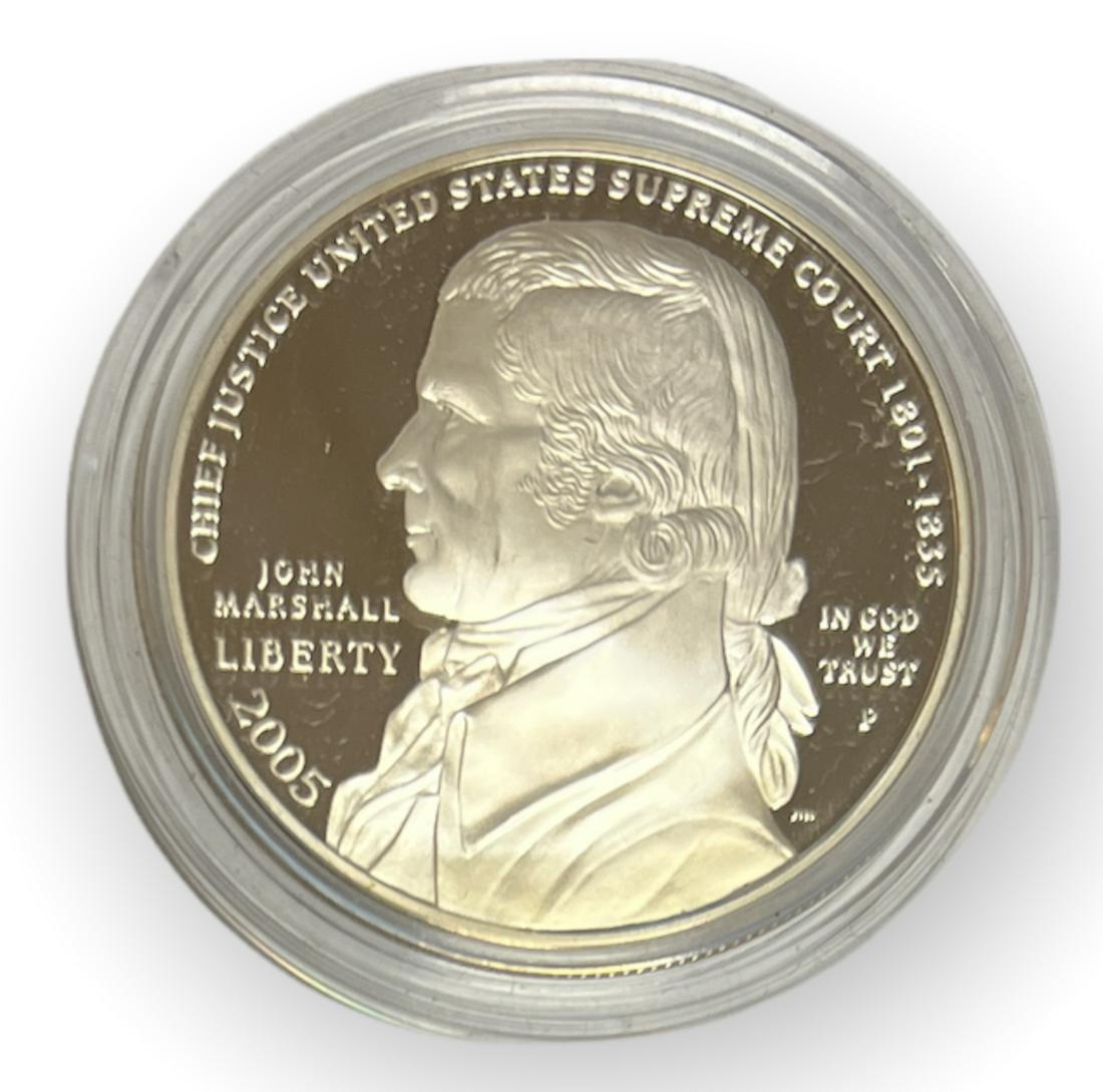 2005-P $1 Chief Justice John Marshall Commemorative Silver Dollar: 2005-P $1 Chief Justice John Marshall Commemorative Silver Dollar