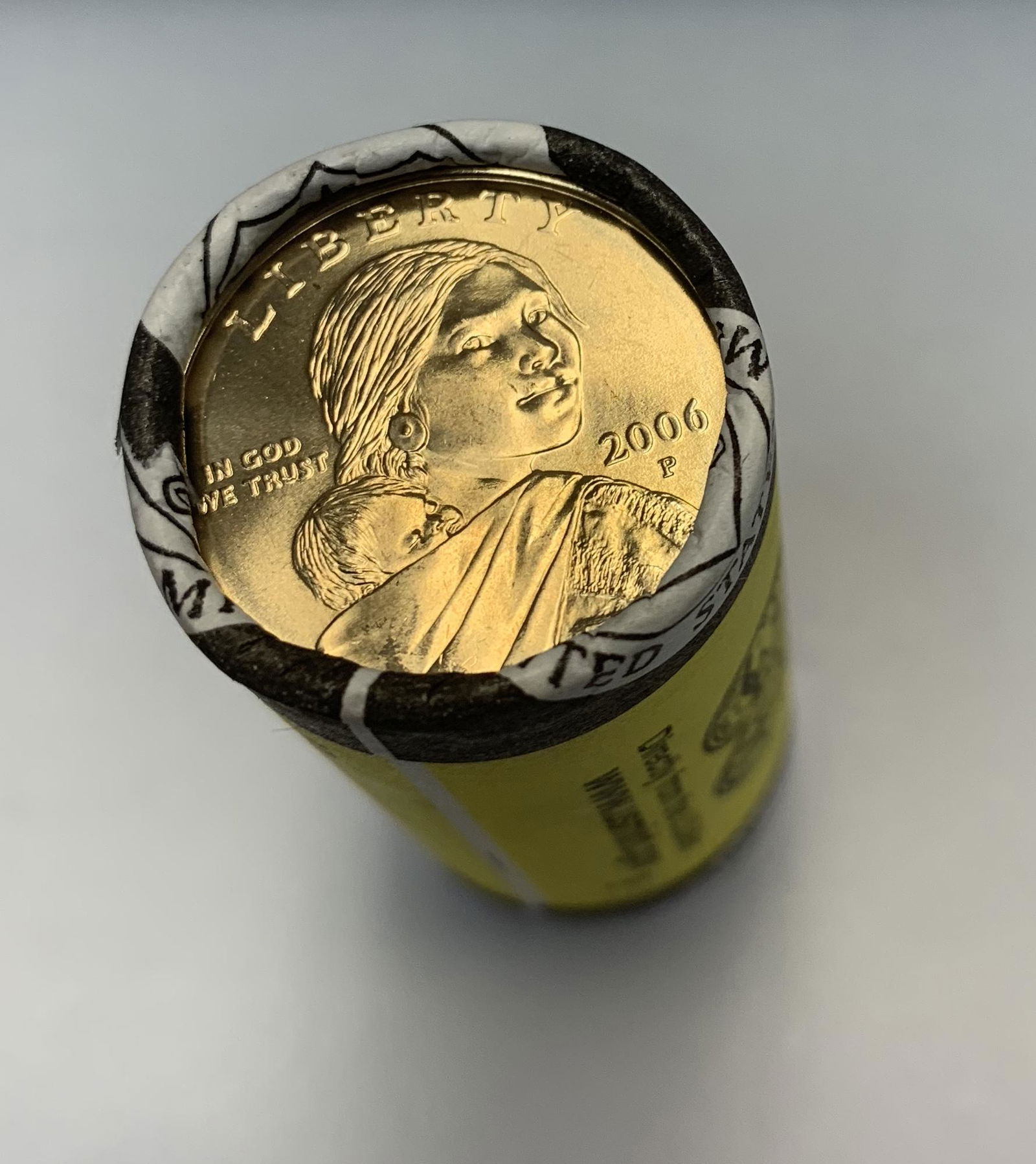 2006-P Sacagawea Dollars U.S. Mint Wrapped Roll of 25 Uncirculated (1 of 3)