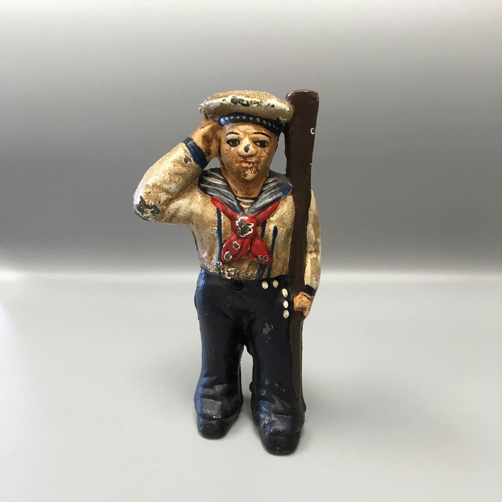 Vintage Cast Iron Sailor Bank (1 of 2)