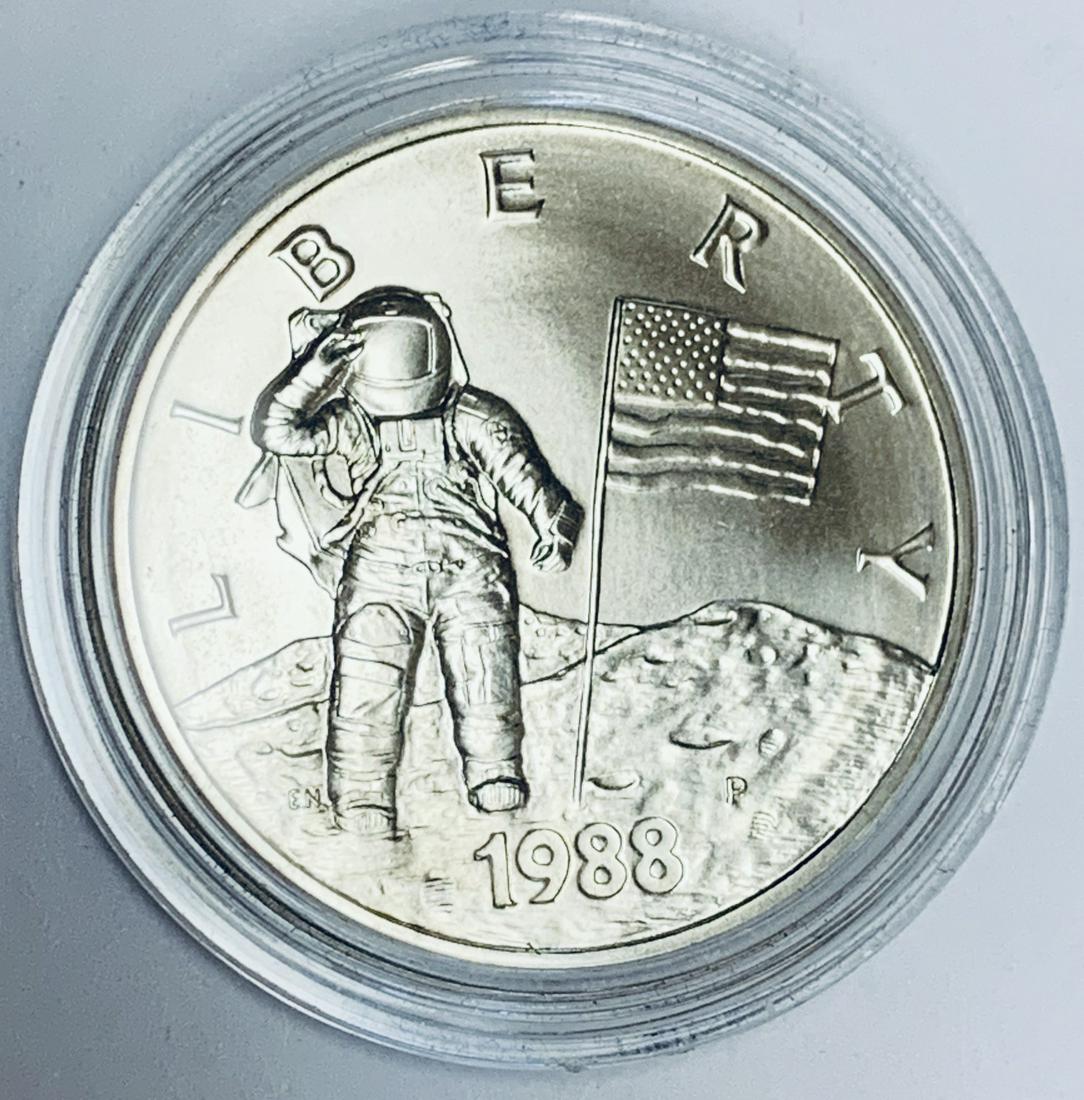 1988 P America In Space Young Astronaut Silver Commemorative Medal BU - 0.870 toz (1 of 2)