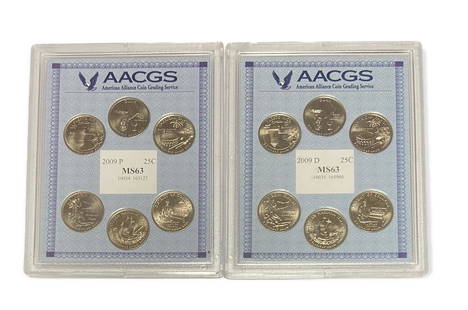 2009-PD State Quarters AACGS MS63: 2009-PD State Quarters AACGS MS63