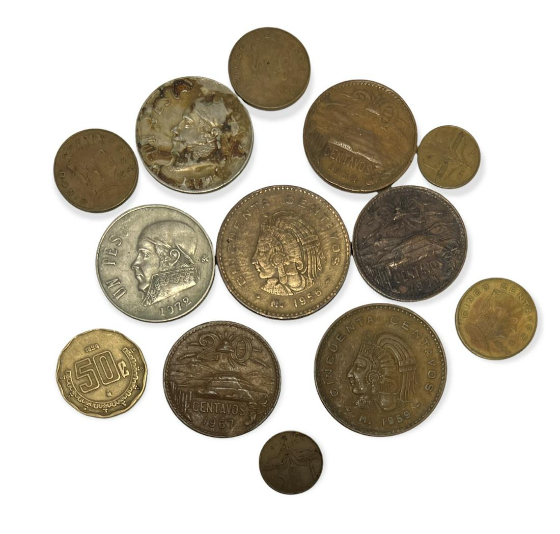 Lot of 8 Coins from Mexico (1 of 2)