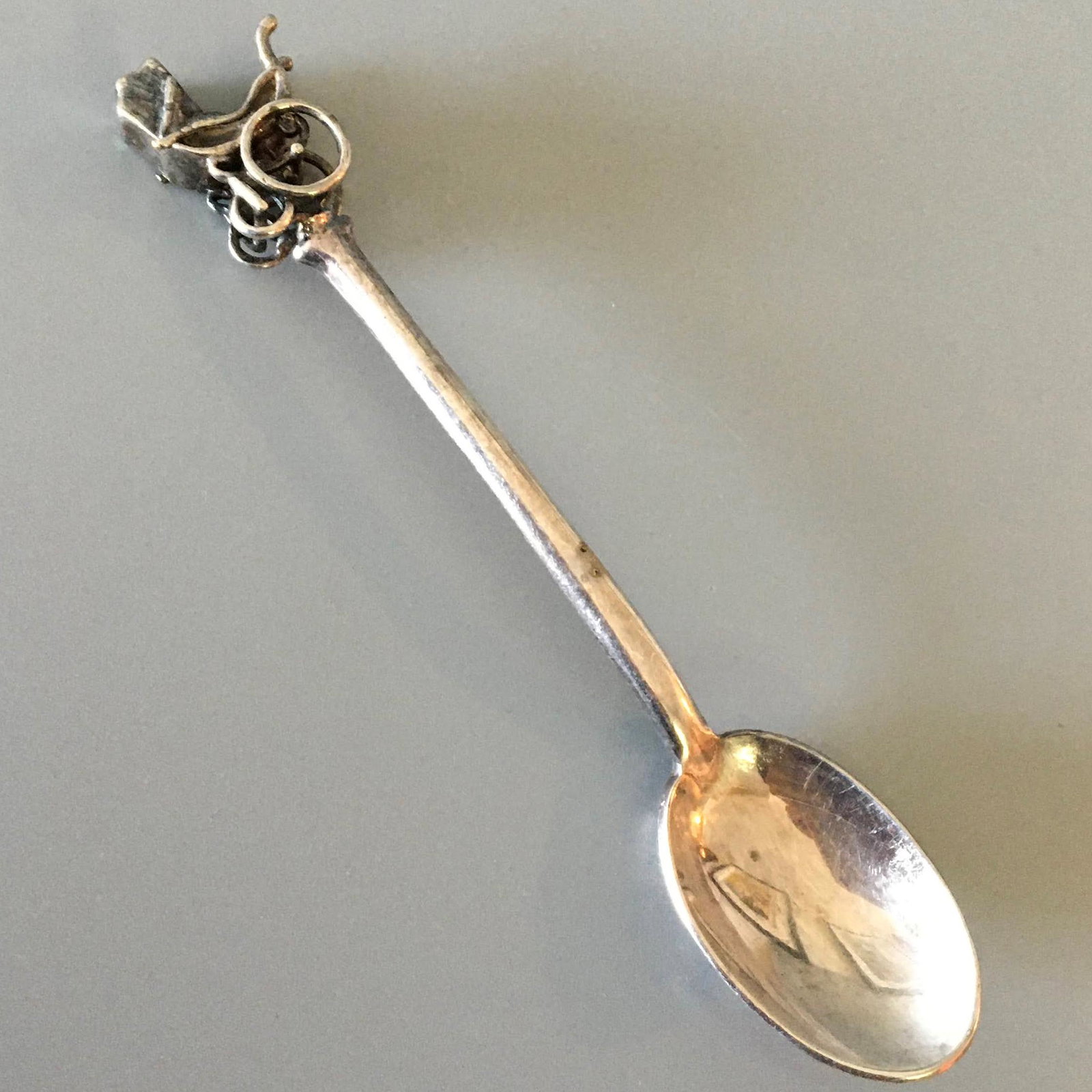 Vintage Silver Baby Carriage Spoon: Vintage Silver Baby Carriage Spoon, 4 1/2 in. 9.9 dwt.