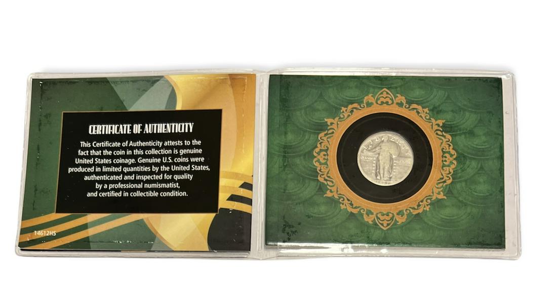 1927 25c Standing Liberty Silver Quarters Average Circulated G-VG - Roaring Twenties Silver Standing (1 of 5)