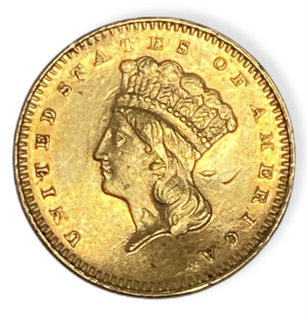 1879 $1 Indian Princess Liberty Head Gold Dollar Type 3 (1 of 2)