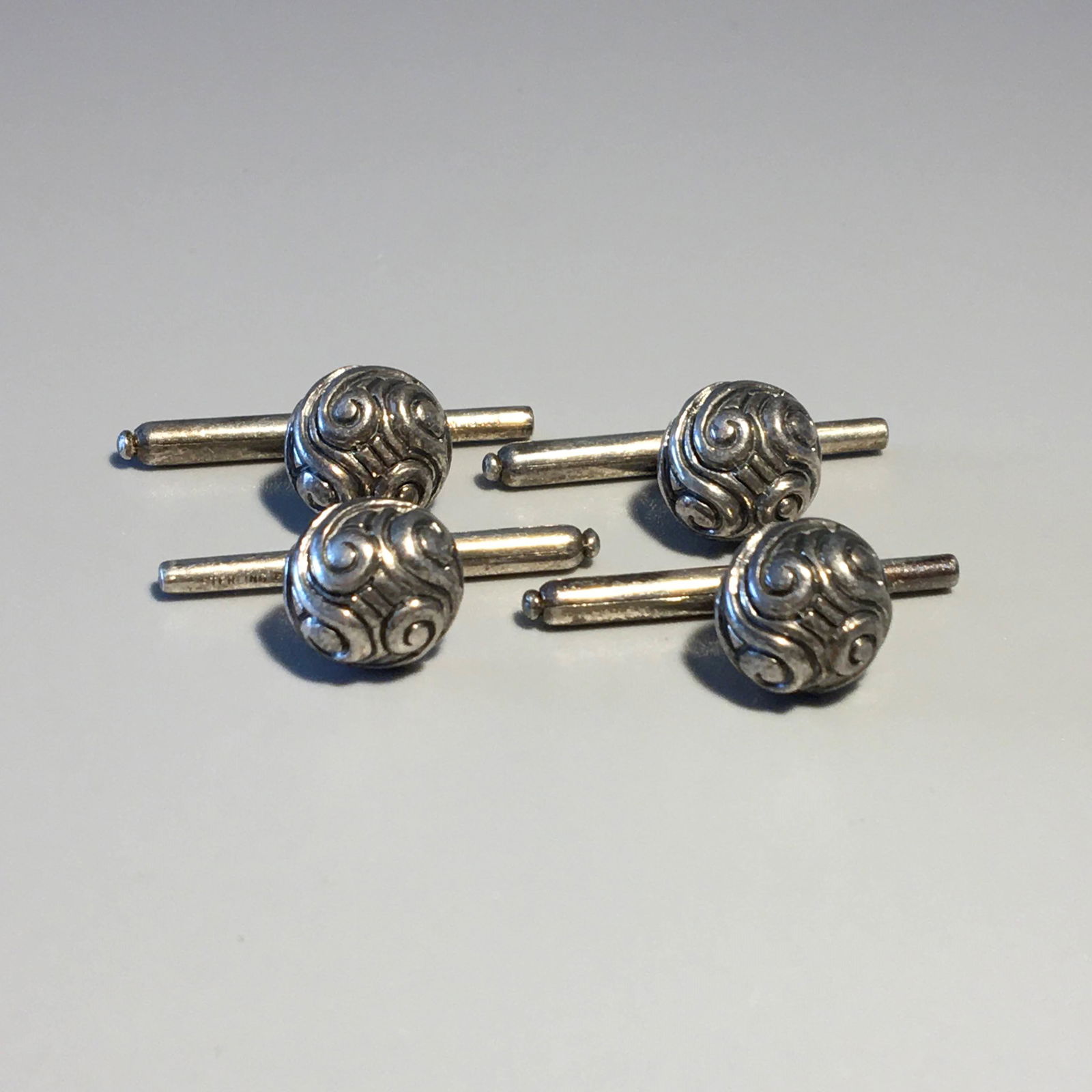 Sterling Silver Cuff Links Set of Four (1 of 2)