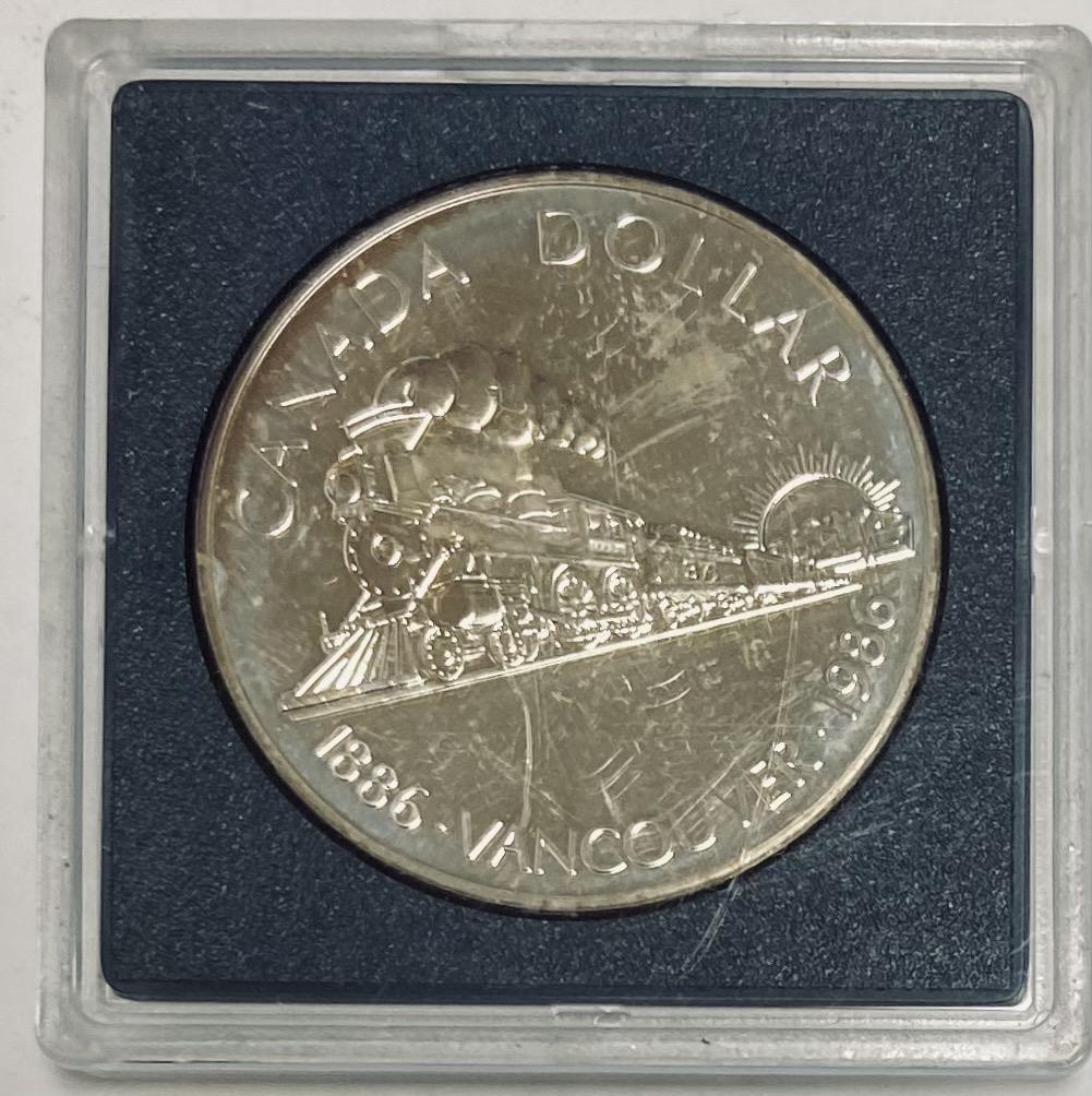 1986 Canada $1 Vancouver Proof Silver Dollar ASW: .375 ozt KM #149 (1 of 2)