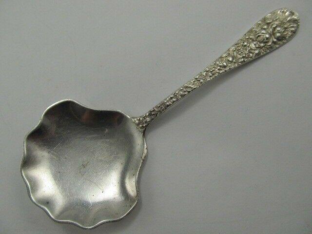 STIEFF ROSE STERLING GREAT BONBON SPOON XLNT CONDITION NO MONO: This great small bonbon spoon is an overall excellent condition with very little wear. It was polished recently.It is about 5 inches long.It weighs just over 1.15 troy ounces.There is no monogram; the