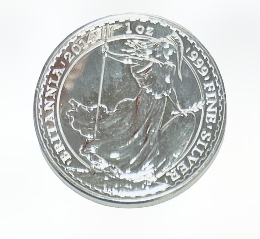 2014 Great Britain 2 Pounds Britannia - 1 oz .999 Fine Silver: 2014 Great Britain 2 Pounds Britannia - 1 oz .999 Fine Silver